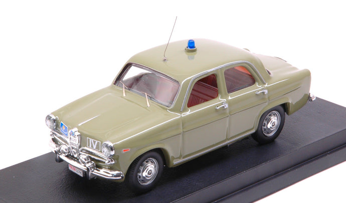 ALFA ROMEO GIULIETTA POLIZIA MUSEO DI ROMA 1961 GREEN 1:43