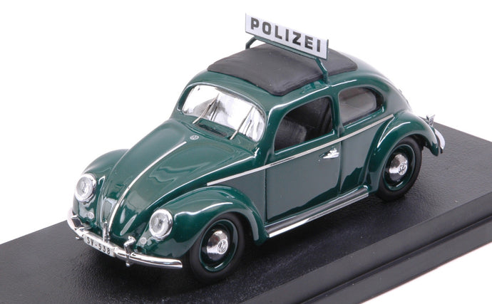VOLKSWAGEN BEETLE MAGGIOLINO POLIZEI 1953 BLACK 1:43