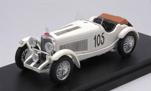 MERCEDES BENZ SSK SPIDER N 105 MILLE MIGLIA 1931 F.MAINO - E.STRAZZA WHITE 1:43