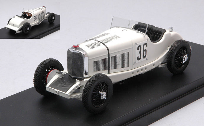 MERCEDES BENZ SSKL N 36 3rd AVUS GP 1931 MANFRED GEORG RUDOLF VON BRAUCHITSCH WHITE 1:43