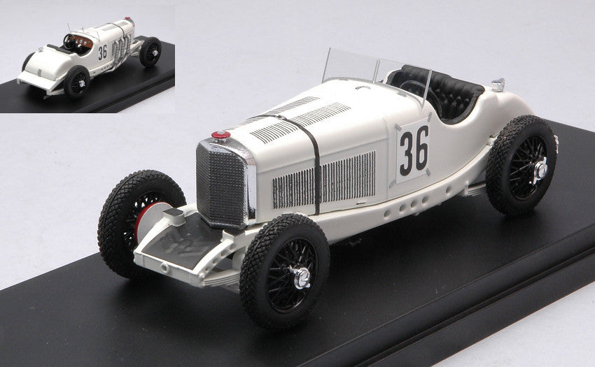 MERCEDES BENZ SSKL N 36 3rd AVUS GP 1931 MANFRED GEORG RUDOLF VON BRAUCHITSCH WHITE 1:43