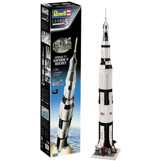 APOLLO 11 SATURN V ROCKET (50 YEARS MOON LANDING) KIT 1:96