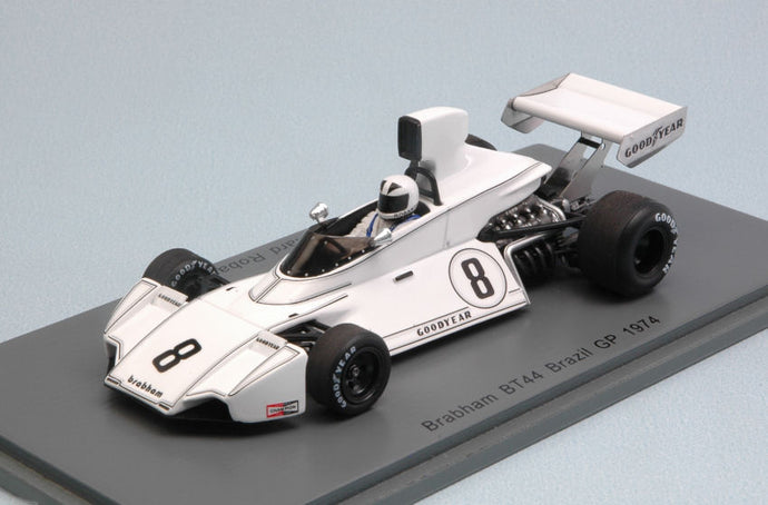 BRABHAM BT44 R.ROBARTS 1974 N.8 15th BRAZILIAN GP 1:43