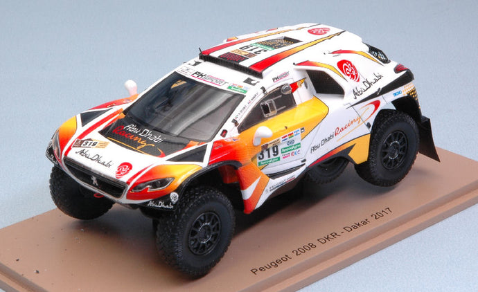 PEUGEOT 2008 DKR N.319 6th DAKAR 2017 K.AL QASSIMI-P.MAIMON 1:43