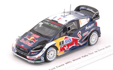 Indlæs billede til gallerivisning Ford FIESTA WRC M-SPORT FORD WRT #1 OGIER/INGRASSIA WINNER TOUR DE CORSE 2018 blå/rød/gul 1:43