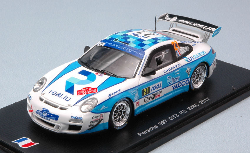 PORSCHE 997 GT3 N.21 18th T.DE CORSE WRC 2017 P.CHIAPPE-R.DUMAS 1:43