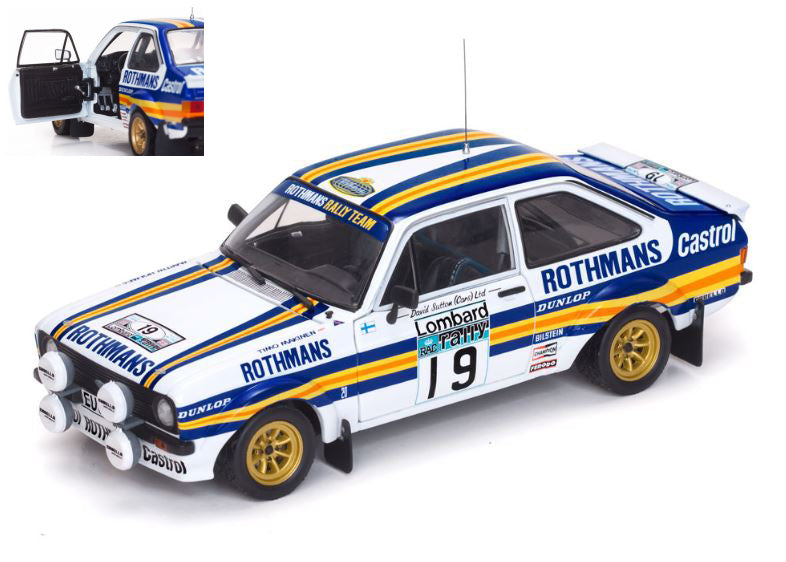 FORD ESCORT MKII RS 1800 N.19 6th RAC RALLY 1980 T.MAKINEN-M.HOLMES 1:18
