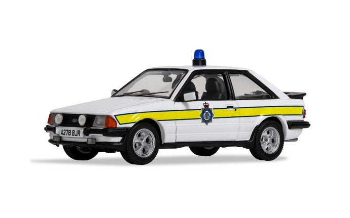 FORD ENGLAND ESCORT MKIII XR3i POLICE 1990 WHITE YELLOW 1:43