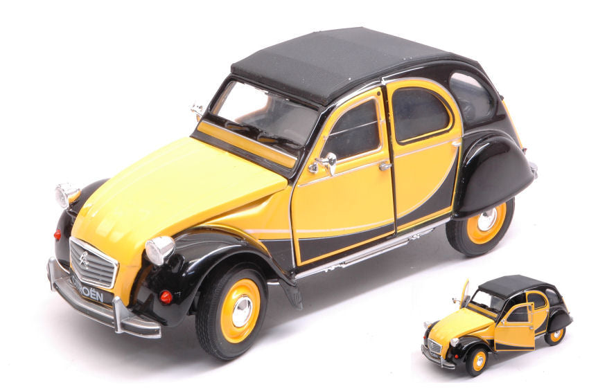 CITROEN 2 CV 6 CHARLESTON 1982 YELLOW/BLACK 1:24-27