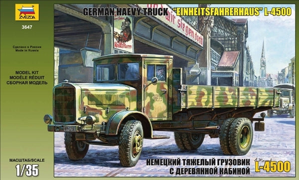 MERCEDES BENZ L4500 GERMAN HEAVY MILITARY TRUCK 1944 / 1:35