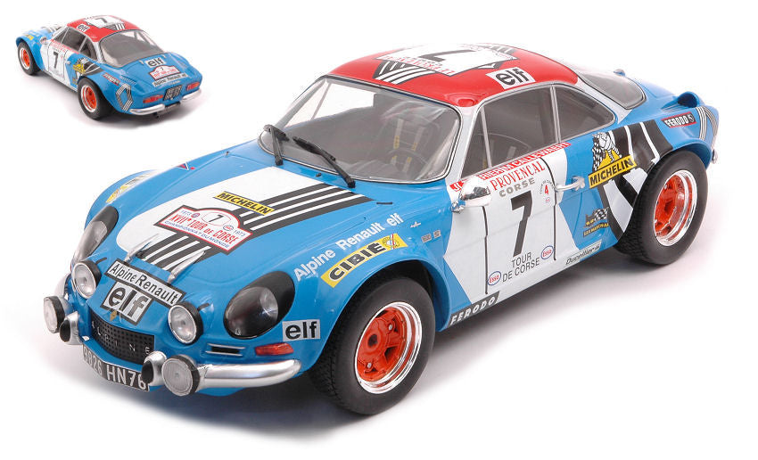 ALPINE RENAULT A110 N.7 TOUR DE CORSE 1973
THERIER-CALLEWAERT 1:18
