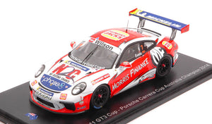 Porsche 911 GT3 CUP #7 JAXON EVANS PORSCHE CARRERA CUP AUSTRALIA CHAMPION 2018 rød/hvid/blå 1:43