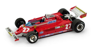 FERRARI F1 126CK TURBO N 27 ITALY GP 1981 GILLES VILLENEUVE RED 1:43