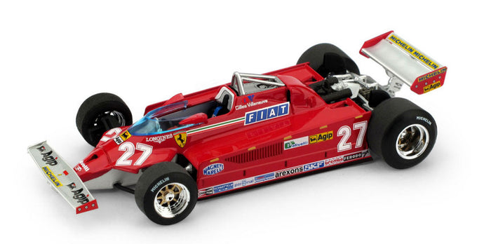 FERRARI F1 126CK TURBO N 27 ITALY GP 1981 GILLES VILLENEUVE RED 1:43