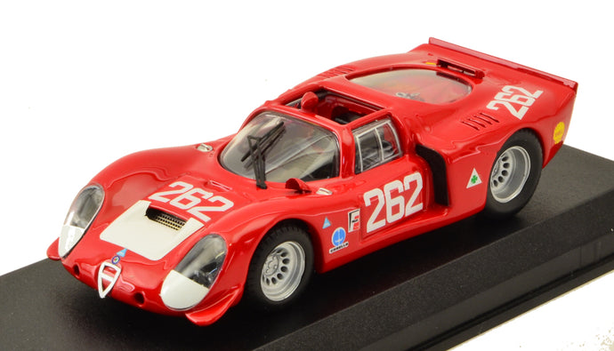 ALFA ROMEO 33.2 N 262 TARGA FLORIO 1969 VACCARELLA - DE ADAMICH RED 1:43