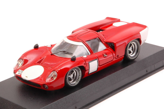LOLA T70 COUPE PROVA 1967 RED WHITE 1:43