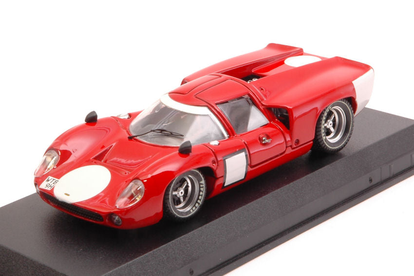 LOLA T70 COUPE PROVA 1967 RED WHITE 1:43