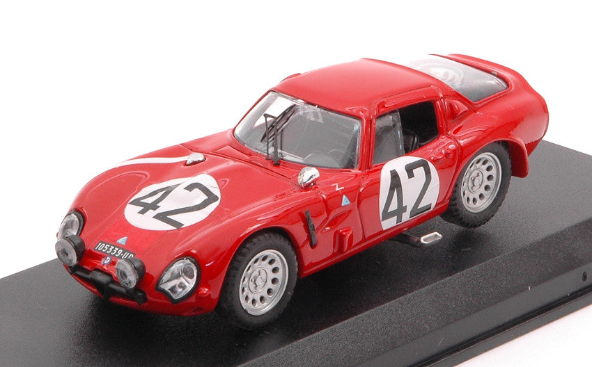 ALFA ROMEO TZ2 N 42 24h LE MANS 1965 ZUCCOLI - GEKY RED 1:43