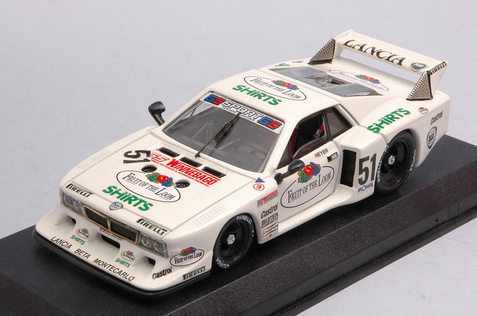 LANCIA BETA MONTECARLO N 51 ZOLDER 1980 H.HEYER WHITE 1:43