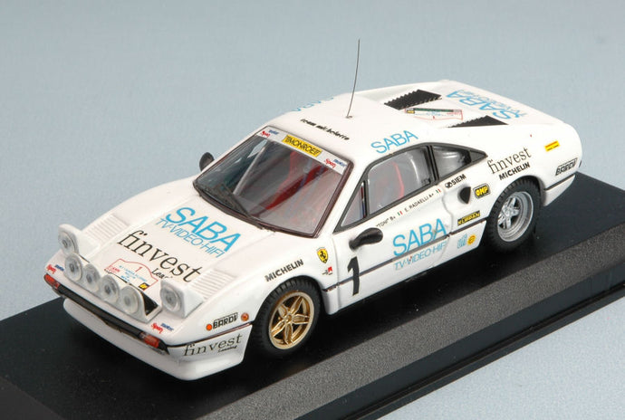 FERRARI 308 GTB RALLY N 1 TARGA FLORIO 1983 TONY - RADAELL WHITE 1:43