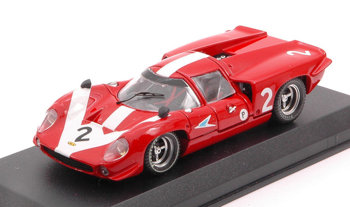 LOLA T70 COUPE N 2 BRANDS HATCH 1967 SURTEES - HOBBS RED WHITE 1:43