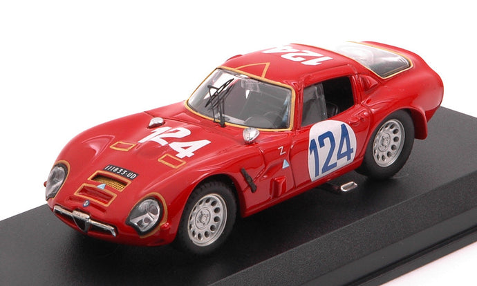 ALFA ROMEO TZ2 N 124 TARGA FLORIO 1967 SANGRI-LA - FEDERICO RED 1:43