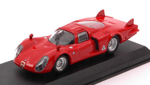 ALFA ROMEO 33.2 CODA LUNGA PROVA 1968 RED 1:43