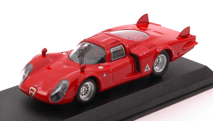 ALFA ROMEO 33.2 CODA LUNGA PROVA 1968 RED 1:43