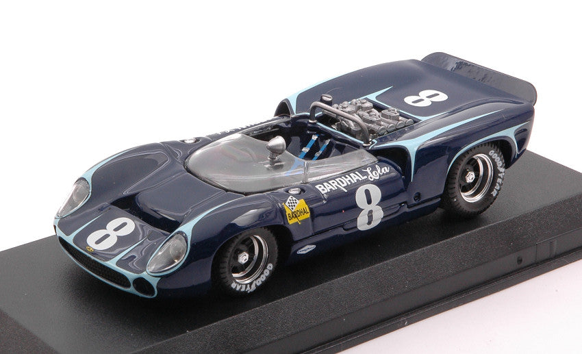 LOLA T70 SPIDER N 8 WATKINS-GLEN 1966 J.GRANT DARK BLUE 1:43