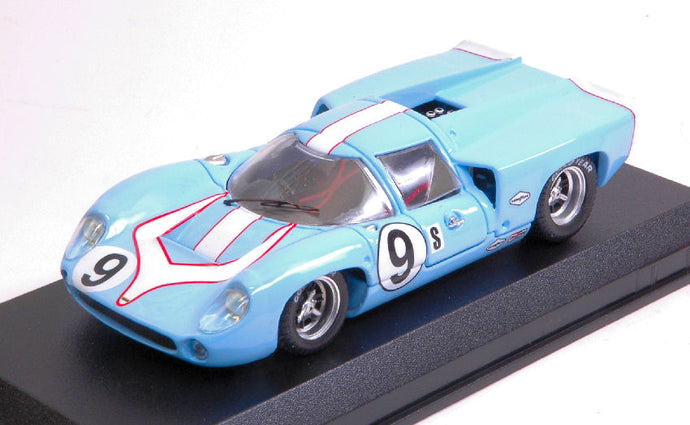 LOLA T70 COUPE N 9 SEBRING 1968 PATRICK - JORDAN LIGHT BLUE 1:43