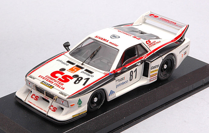 LANCIA BETA COUPE MONTECARLO N 81 MONZA 1982 CASONI - CASTELLANO WHITE BLACK 1:43
