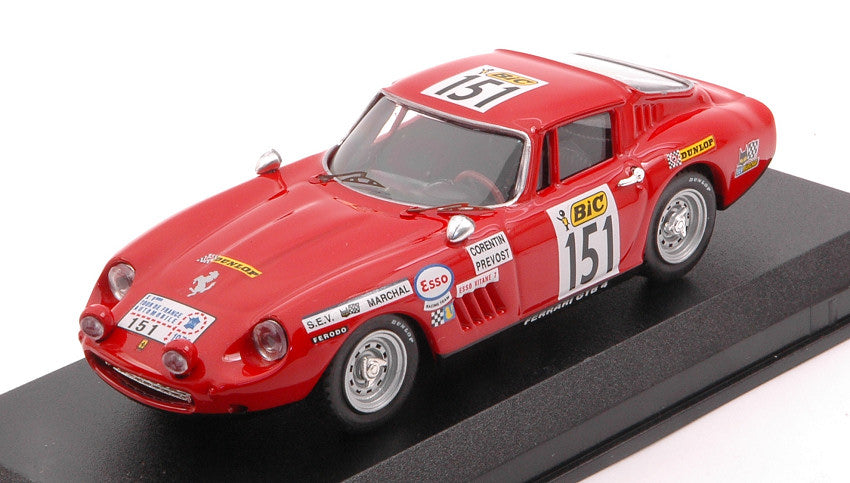 FERRARI 275 GTB4 COUPE N 151 TOUR DE FRANCE 1970 A.CORENTIN - B.PREVOST RED 1:43