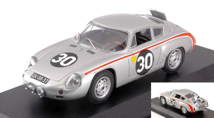 PORSCHE 695GS ABARTH N 30 24h LE MANS 1962 B.PON - DE BEAUFORT SILVER 1:43