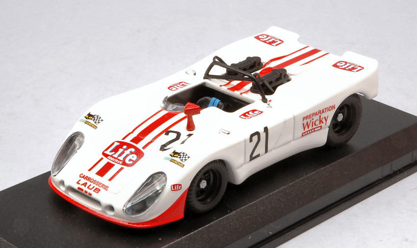 PORSCHE 908 FLUNDER N.21 10th 1000 KM MONZA 1971 BRAMBILLA-MATI-WIKI1:43