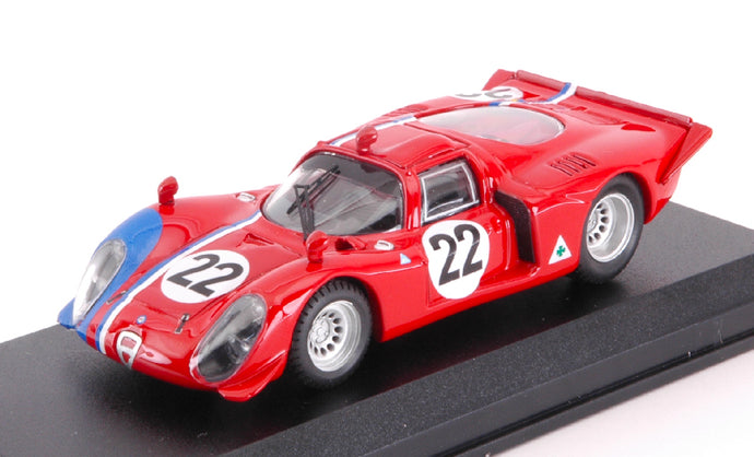 ALFA ROMEO 33.2 N.22 1000 KM PARIGI 1968 PILETTE-SLOTEMAKER 1:43