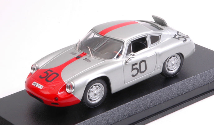 PORSCHE 1600GS ABARTH N 50 TARGA FLORIO 1962 STRALE - HAHNL SILVER RED 1:43