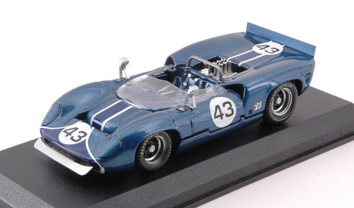 LOLA T70 SPIDER N 43 RIVERSIDE 1966 J.STEWART BLUE MET 1:43