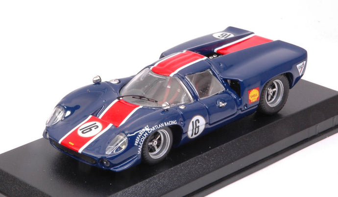LOLA T70 COUPE N 16 NORISRING 1969 B.MUIR BLUE RED 1:43