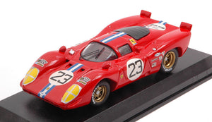 FERRARI 312P COUPE N 23 SEBRING 1970 CHINETTI JR. - ADAMOWICZ RED 1:43