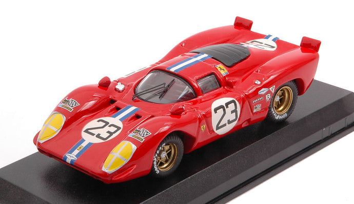 FERRARI 312P COUPE N 23 SEBRING 1970 CHINETTI JR. - ADAMOWICZ RED 1:43
