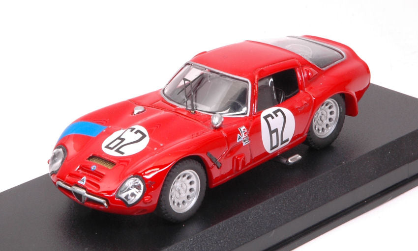 ALFA ROMEO TZ2 N 62 SEBRING 1966 BIANCHI - CONSTEN RED 1:43