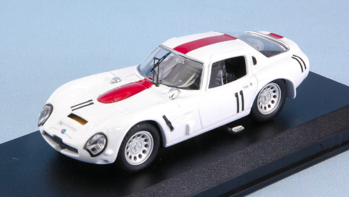 ALFA ROMEO TZ2 N 11 WARWICK FARM 1968 M.BRUNNINGHAUSEN WHITE RED 1:43