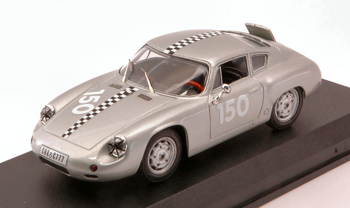 PORSCHE 1600GS ABARTH COUPE N 150 HOCKENHEIM 1961 F.HAHNL SILVER 1:43