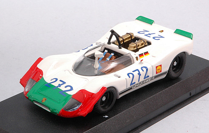 PORSCHE 908/2 N 272 TARGA FLORIO 1969 KAUHSEN - VAN WENDT WHITE RED GREEN 1:43