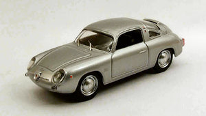FIAT ABARTH 750 ZAGATO COUPE PROVA 1958 SILVER 1:43