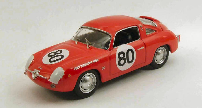 FIAT ABARTH 1000 COUPE ZAGATO N 80 WINNER SEBRING 1961 GLERTZ - LIESS RED 1:43