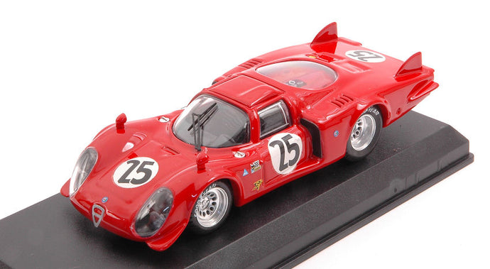 ALFA ROMEO 33.2 LM N 25 DAYTONA 1969 DIBOS - CHAPPUIS - CALABATTISTI RED 1:43