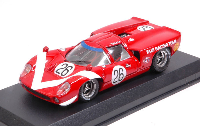 LOLA T70 COUPE N 26 GP GIAPPONE 1968 K.TANAKA RED WHITE 1:43