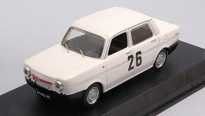 SIMCA ABARTH N 26 WINNER RALLY COLLI DI PISTOIA 1967 L.POZZO WHITE RED 1:43