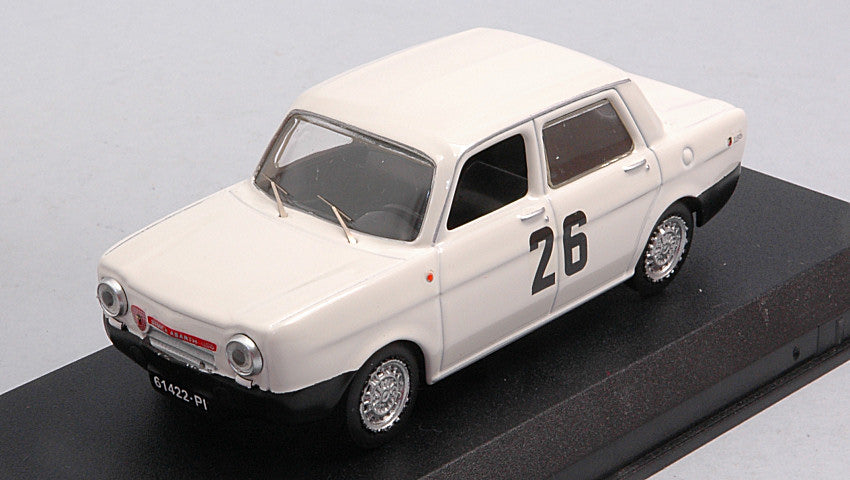 SIMCA ABARTH N 26 WINNER RALLY COLLI DI PISTOIA 1967 L.POZZO WHITE RED 1:43